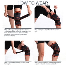 Load image into Gallery viewer, Men Pressurized Elastic Knee Support Brace