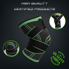 Load image into Gallery viewer, Men Pressurized Elastic Knee Support Brace
